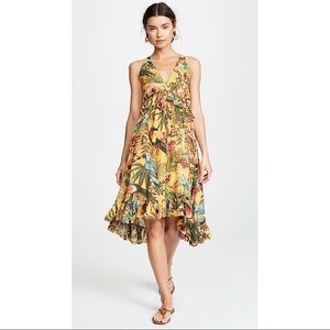 NWT Farm Rio Into the Wild Frill Midi Dress Size S